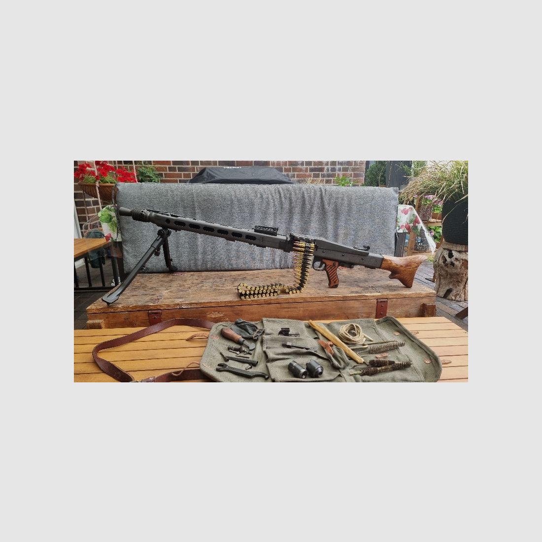 MG 42 Airsoft G&G Vollmetall Schussrate 1200 mit original Kiste und Zubehör 42/53 rar