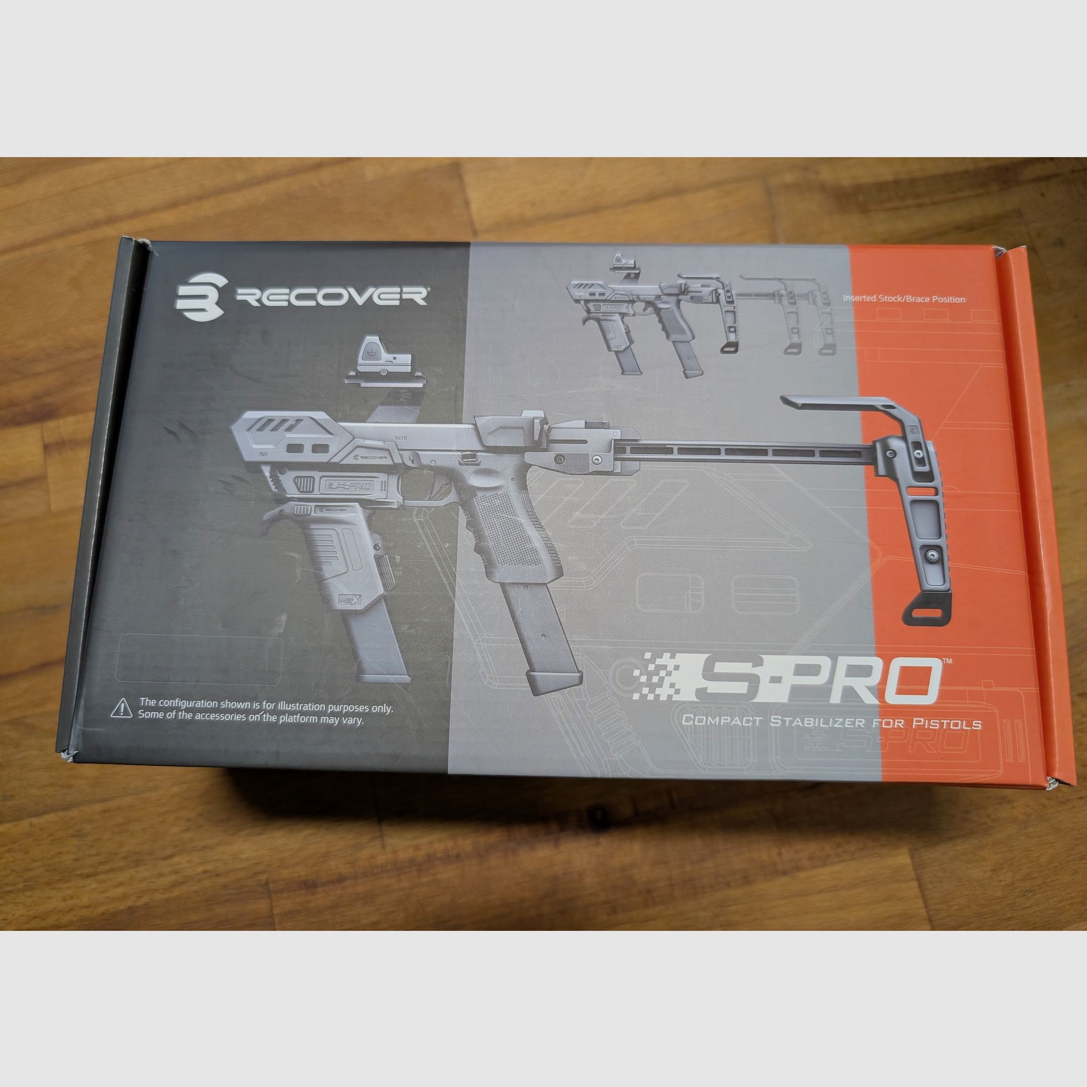 RECOVER GLOCK conversion FULL kit SPRO MG pistol stock 1-color black