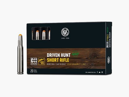RWS .30-06 Driven Hunt Green Short Rifle 150grs Deformation 20 Schuss