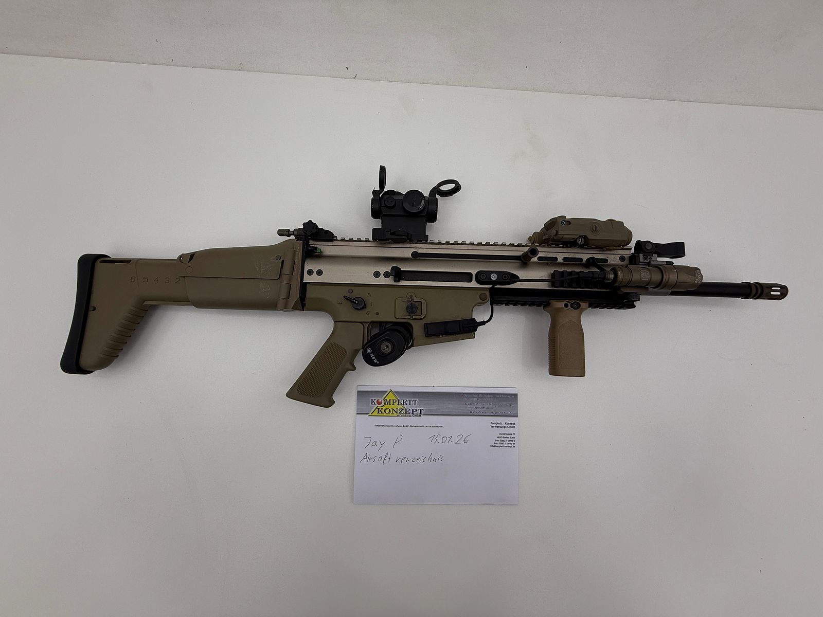 WE / Cybergun SCAR-L GBB Airsoft-Rifle – Gas-Blow-Back – usato – con accessori