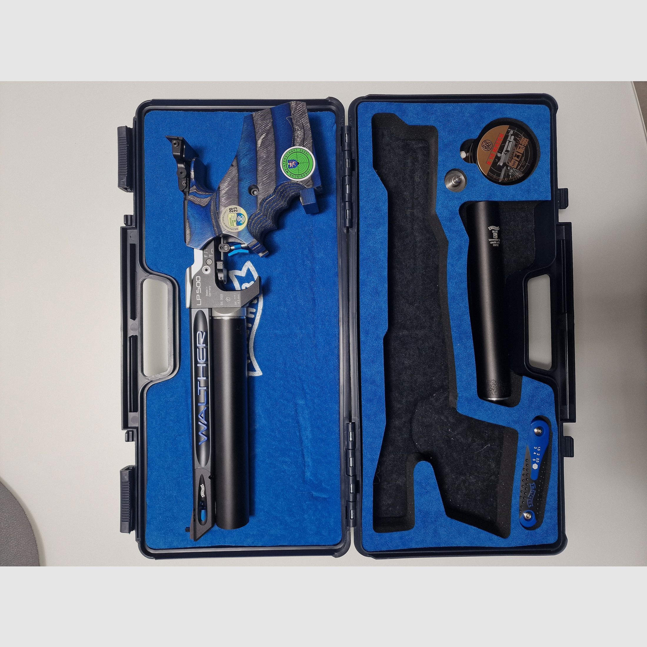 WALTHER LP 500 Expert-M Blue Angel RE L
