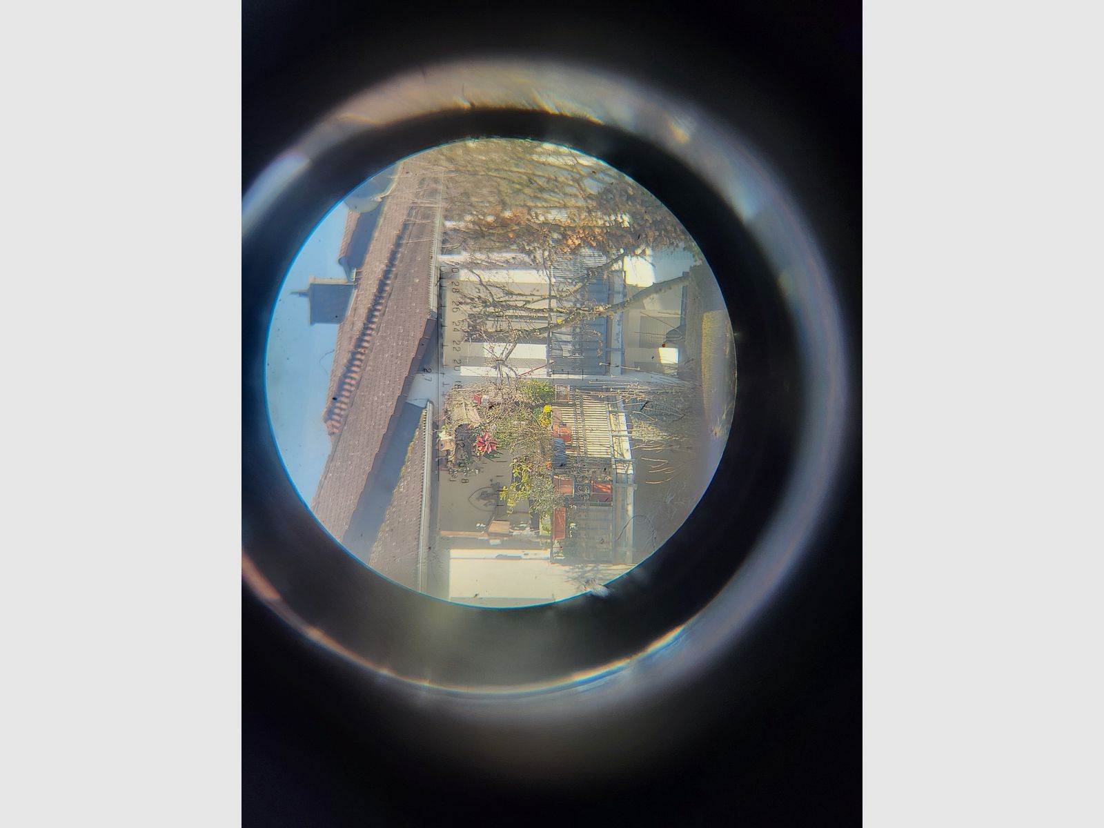2 WK - WW 2 - Flak Fernrohr - Scherenfernrohr  - Fernglas - Patent Carl Zeiss - 1940er Jahre 