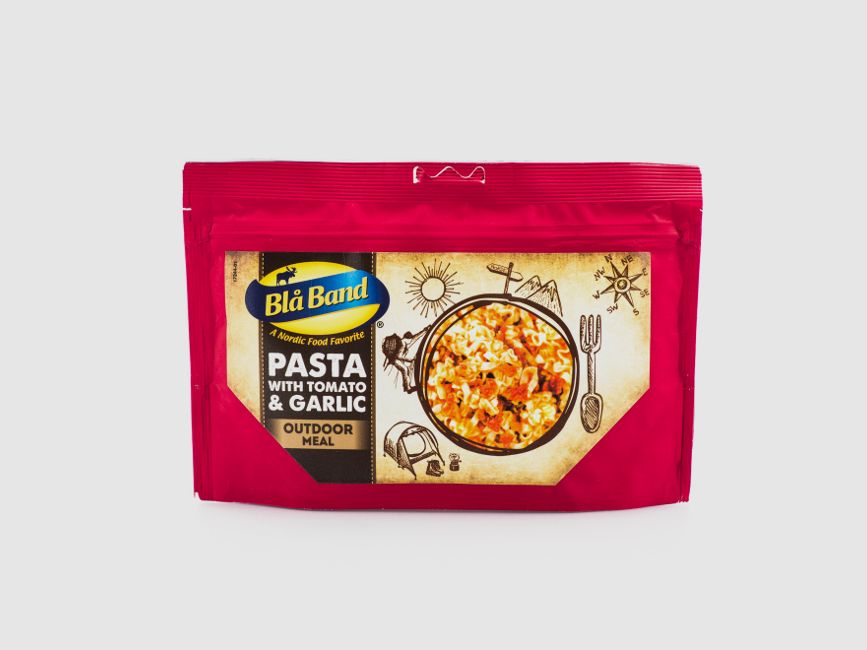 Blå Band Outdoor Meal Pasta mit Tomaten und Knoblauch