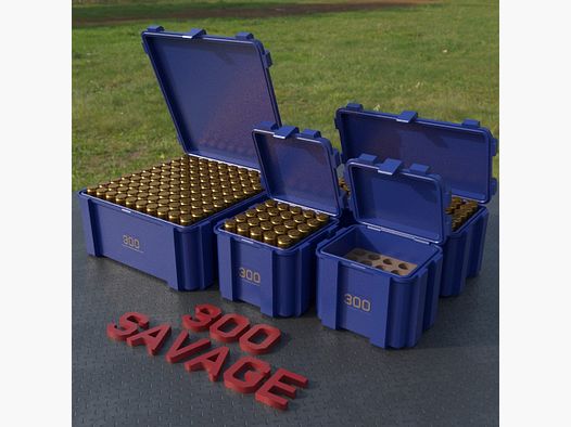 Filamelt ammunition box / .300 Savage / 'flip lid' / cartridge box, ammo box