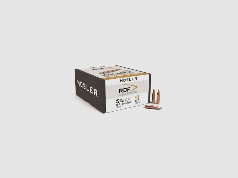 Proiettile Nosler .22/.224 RDF 85GR HPBT 100 Pezzi