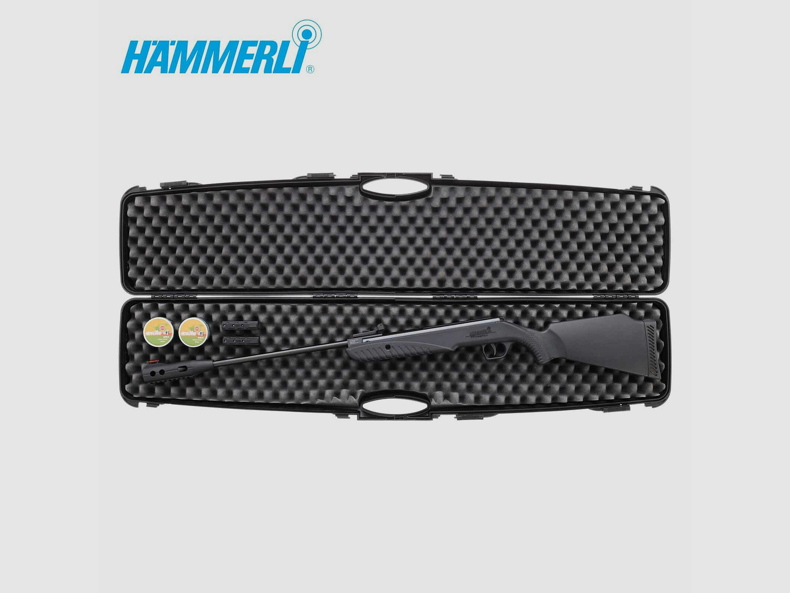 SET Luftgewehr Hämmerli Firefox 500 (P18) + Koffer inklusive 2 Zahlenschlösser + 1000 Diabolos