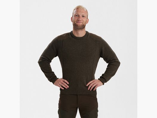 Sheffield Pullover mit Rundhalsausschnitt - Dark Elm – Größe: M