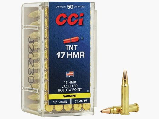 CCI .17 HMR TNT Punte Hollow 17gr - 50 pz.