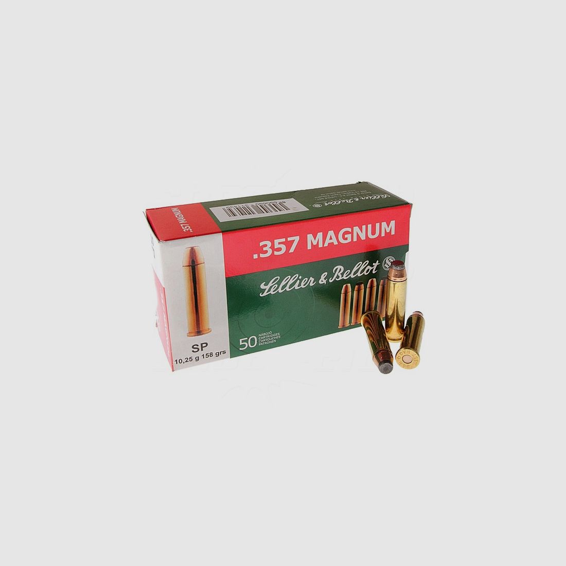 Sellier & Bellot .357 Magnum, Teilmantel Soft Point 158 grs. 1-Pack 50 Stck
