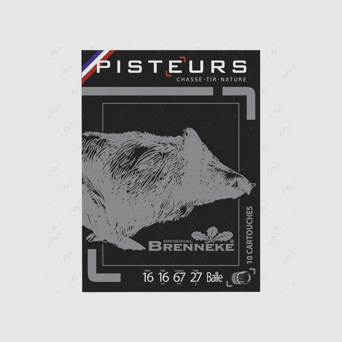 Cartouches de chasse à balle PISTEURS CAL 16/67 - BRENNEKE