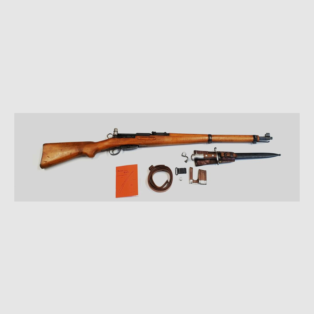 Bern Weapons Factory K31 caliber 7.5x55 Swiss complete matching numbers + bayonet