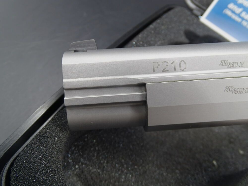 SIG Sauer P210 Super Target Silver 6" Hecho en Alemania P210 Super Target Silver