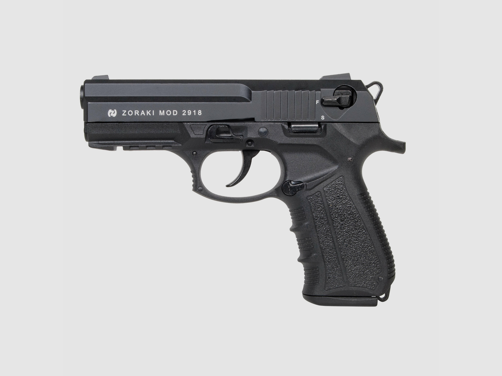 Zoraki 2918 Zwart SRS-pistool 9mm P.A.K.