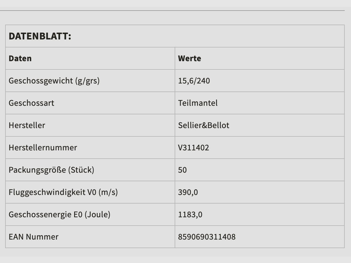 Sellier & Bellot 117721 44 Rem. MAG. SP 240grs 15,55g