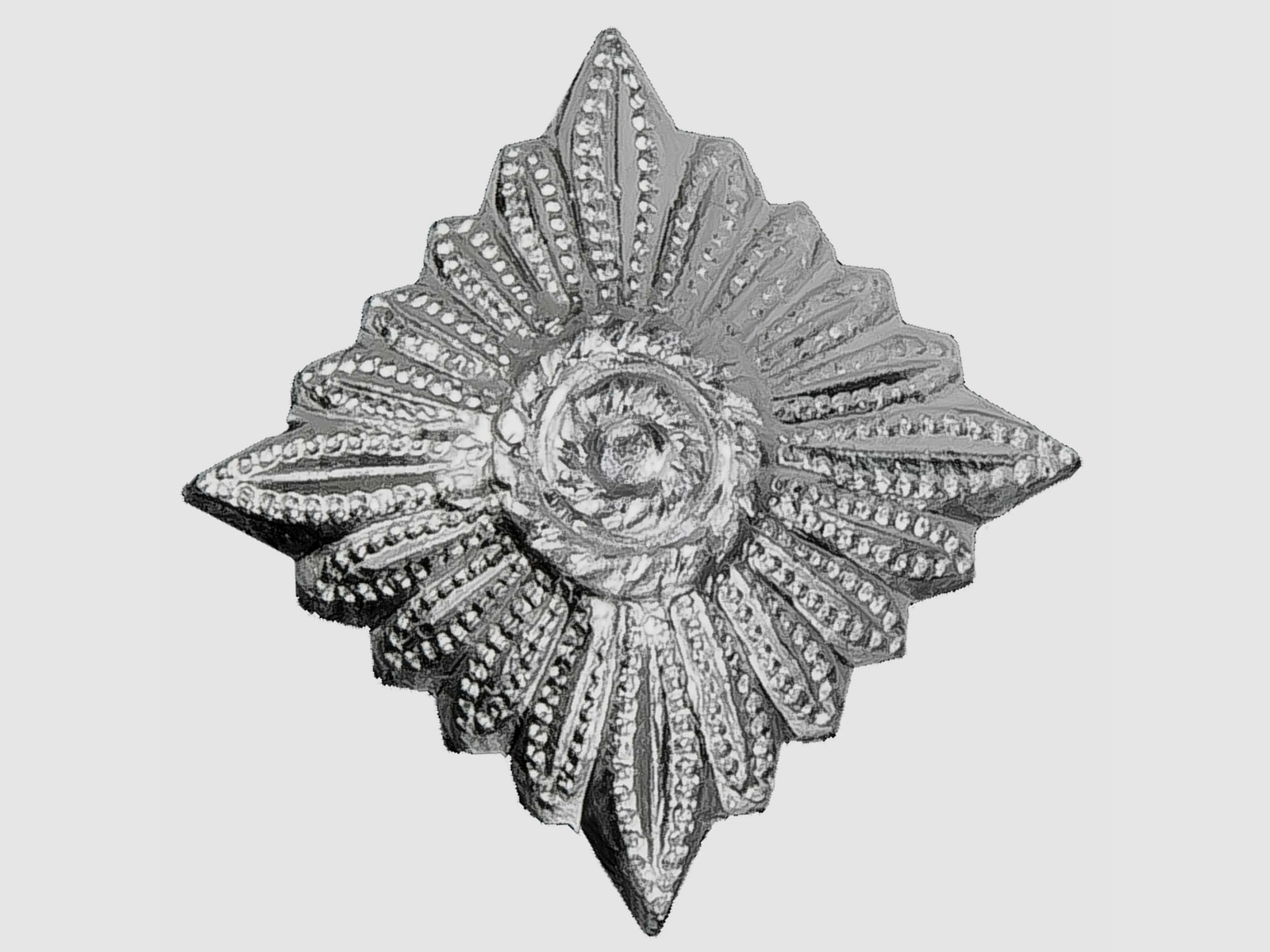 NVA NVA Dienstgradstern silberfarben