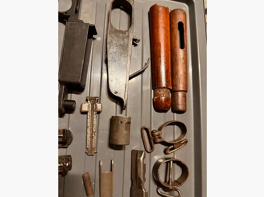 Beschläge alter Gewehre Metall  Karabiner 