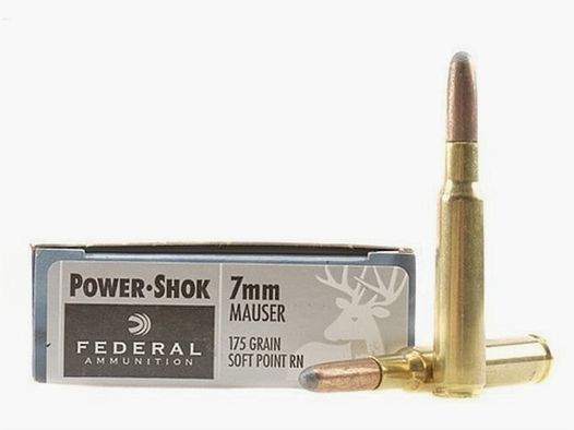 Federal Power-Shok 7mm Mauser 175GR JSP RN 20 patronen