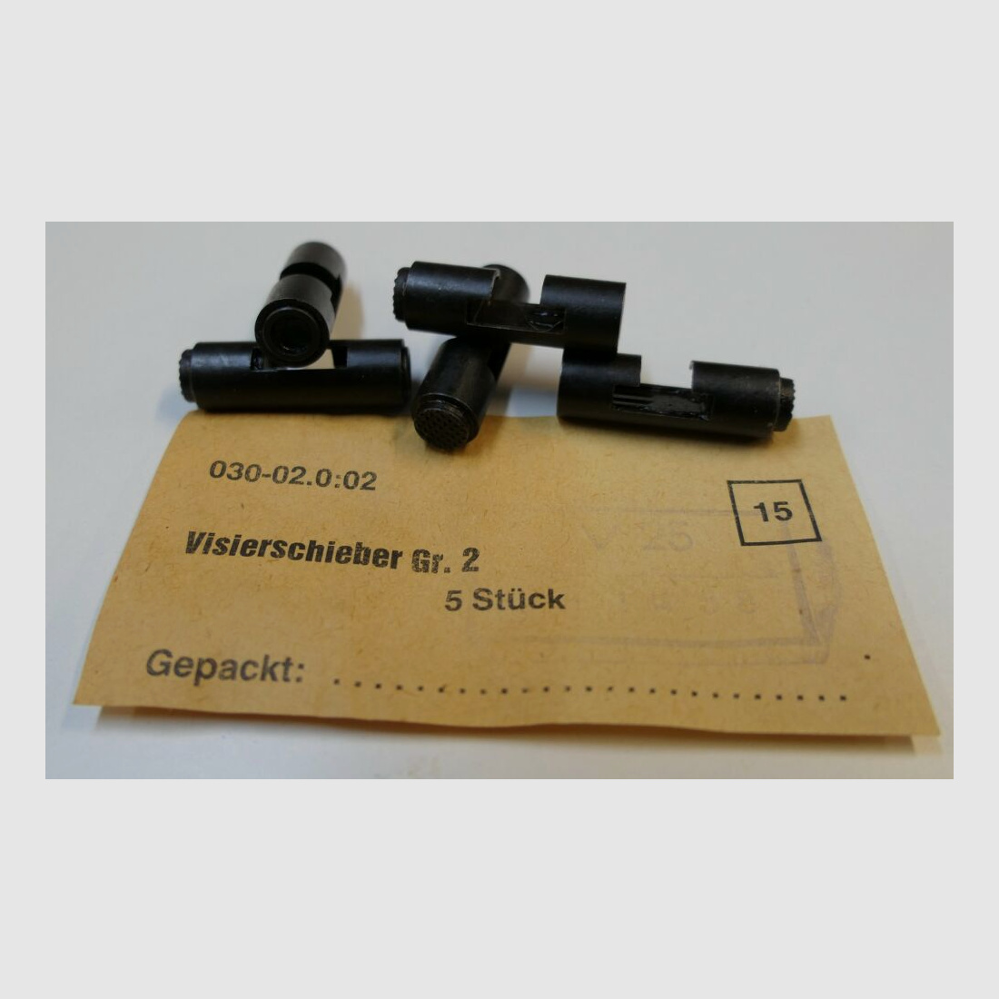 DDR VEB Geräte-& Werkzeugbau Wiesa orginal DDR NVA AK 47 Visierschieber Größe 2 [ 15 ] unbenutzt, neu für AK47, 7,62x39