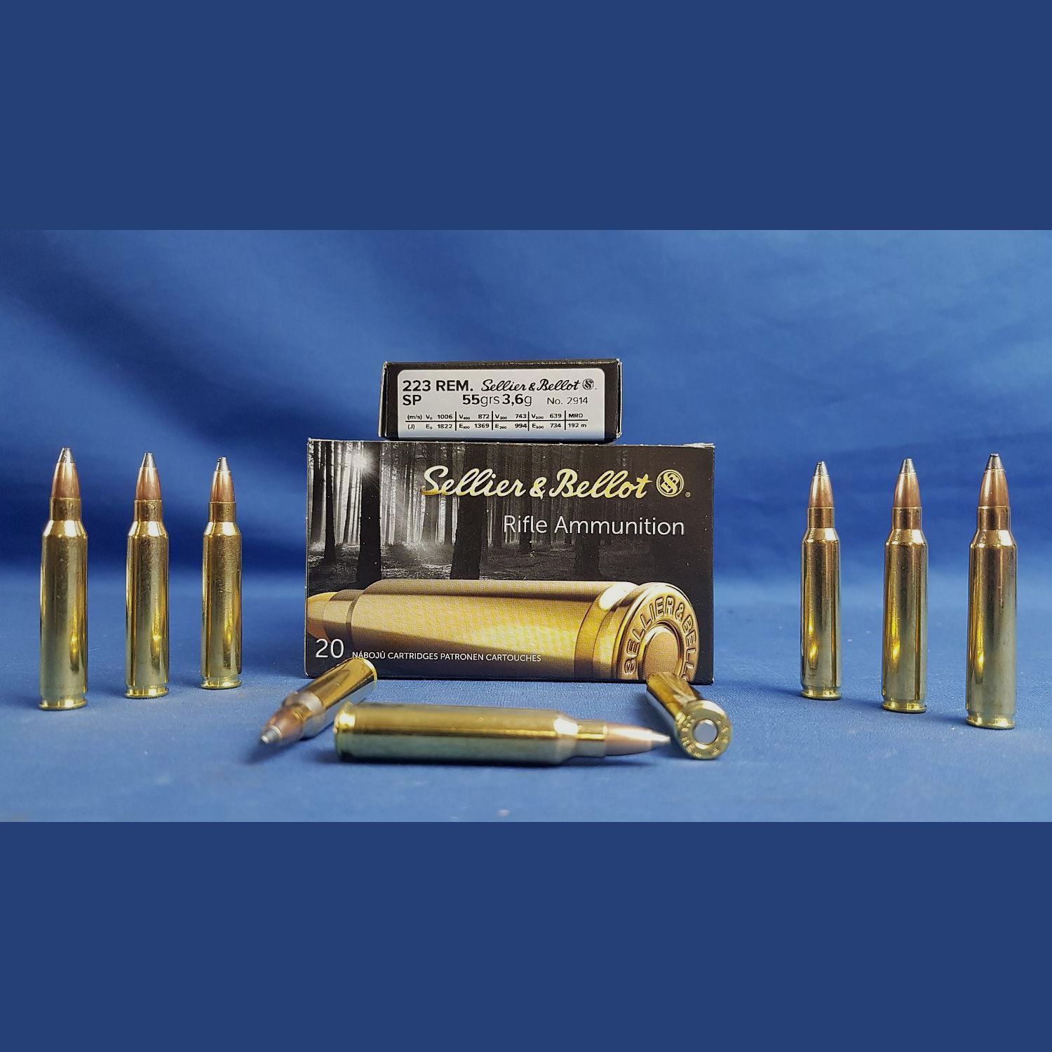 Sellier&Bellot .223 Rem. Soft Point 55grs 3,6g