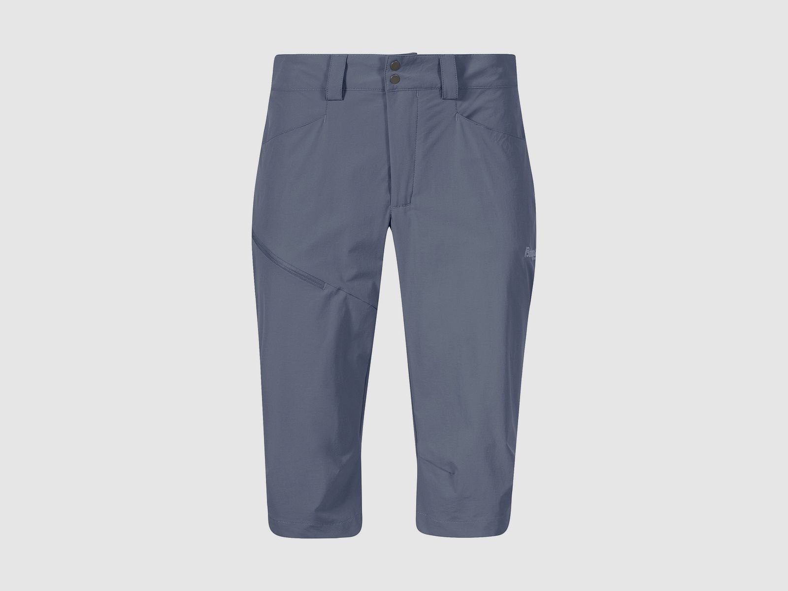 Bergans Vandre Light Softshell Pantalones Cortos Largos Mujer Granite Blue 34