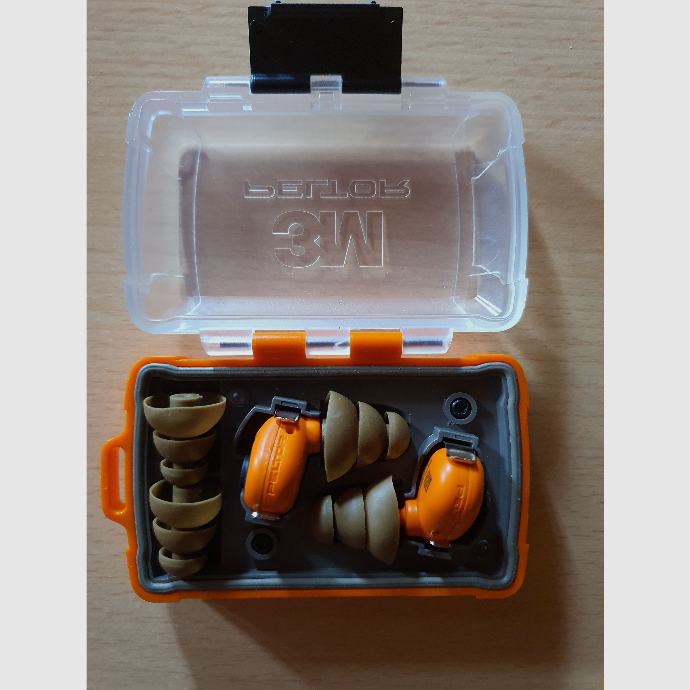 3M PELTOR EEP-100 EU Elektroniczne zatyczki do uszu pomarańczowe