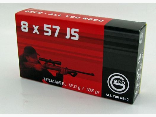 Geco 8x57 IS Teilmantel 20 Schuss