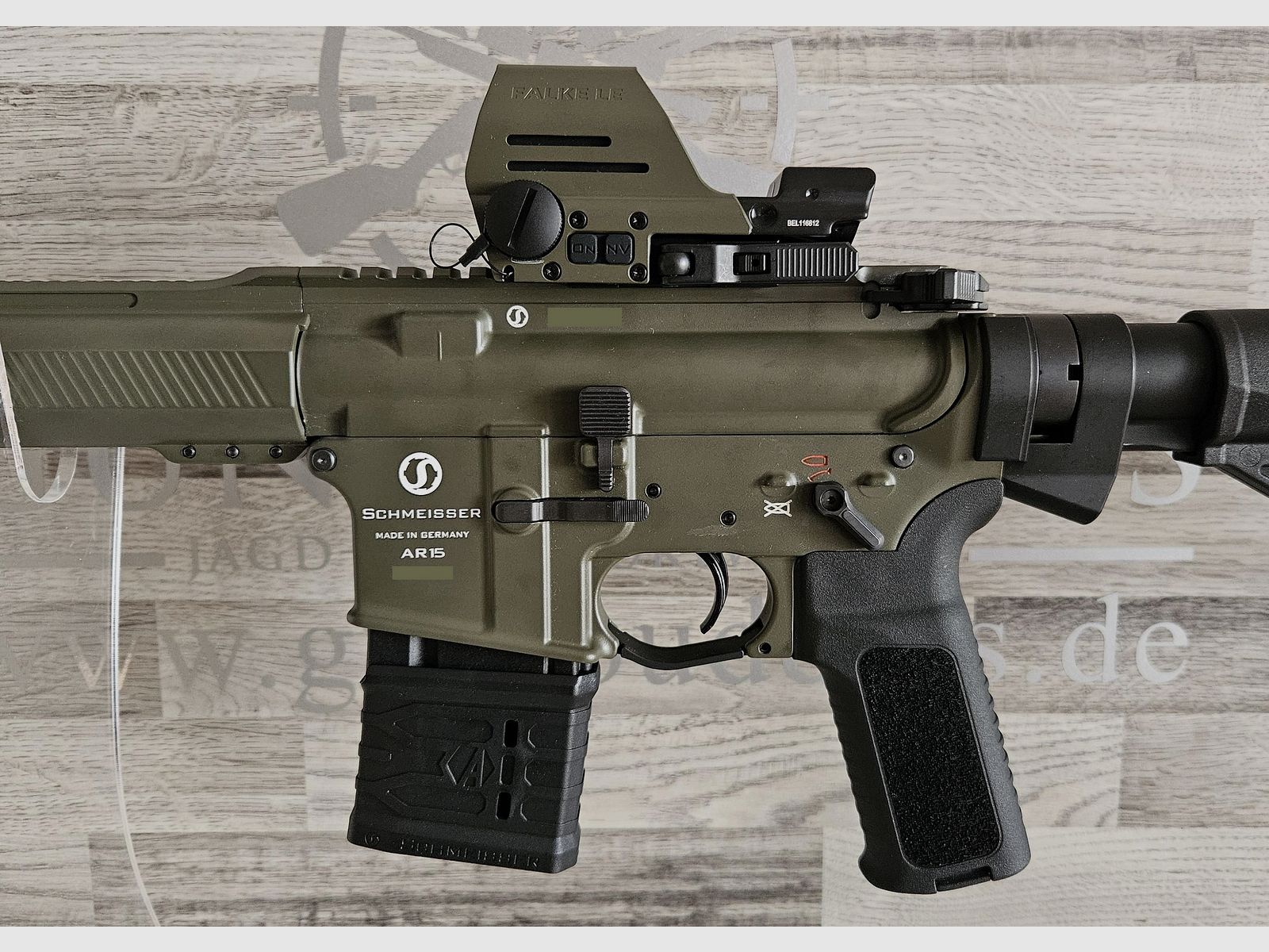 Schmeisser AR15 M4FL Sport Oliv 14,5" .223Rem. en set con visor - ¡envío gratis! - Producto nuevo del comercio especializado