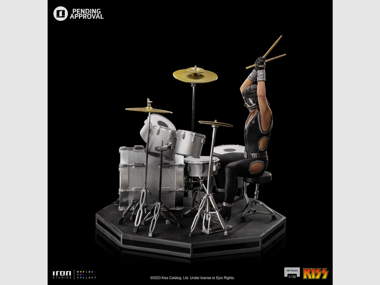 Kiss Art Scale 1/10 Peter Criss Limited Edtition 22 cm | 43435