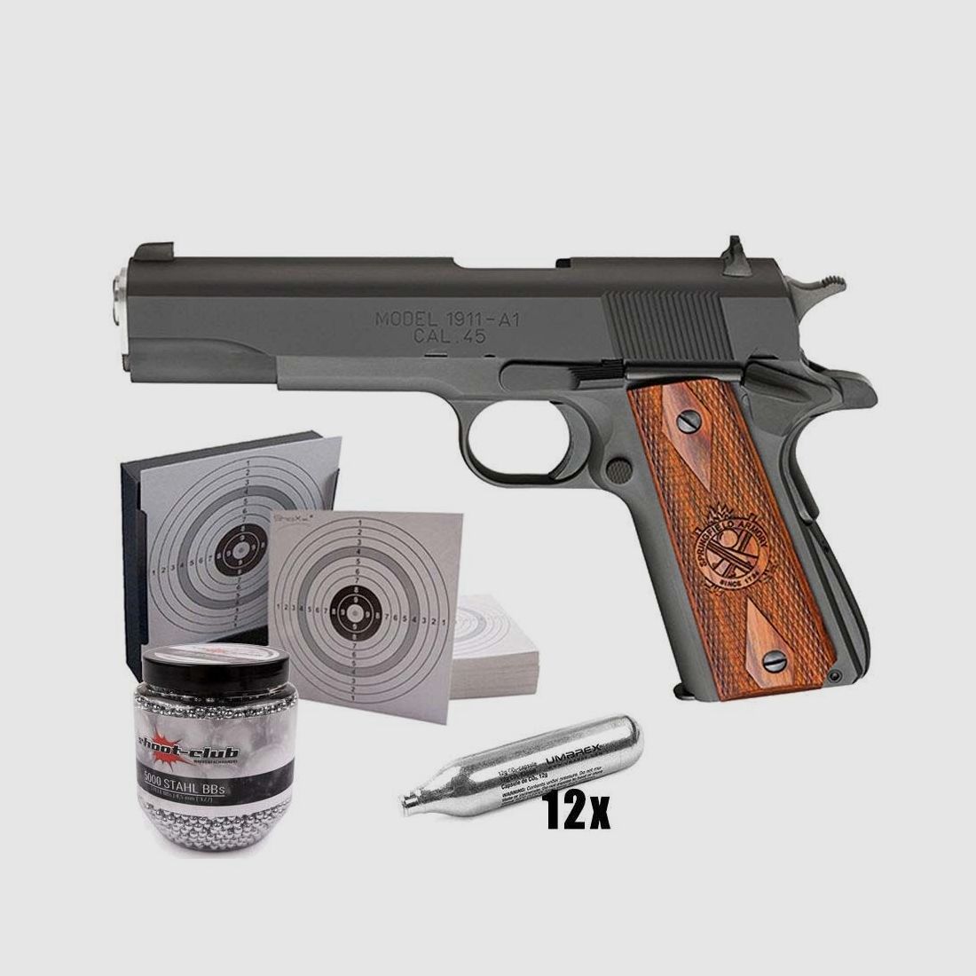 Springfield Armory	 Springfield 1911 Co2 Pistole Kal. 4,5mm Stahlkugeln