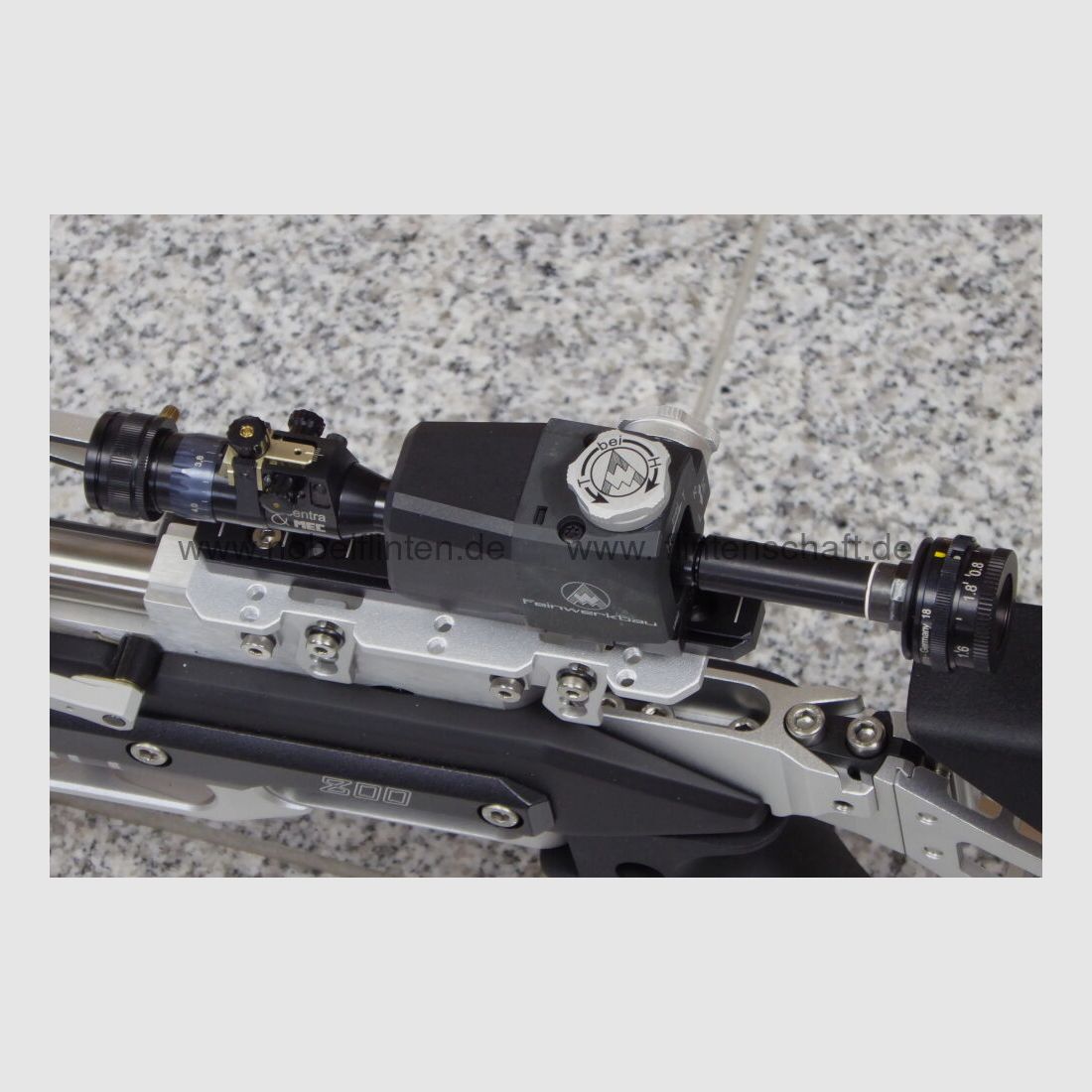 Feinwerkbau 800 X Alu Aufgelegtschießen, Rechtsausführung, Griff Größe L