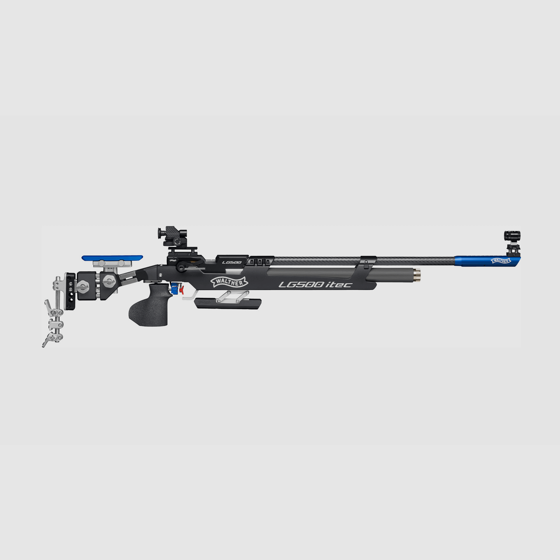 Walther LG500 itec - E Aluminiumschaft rechts