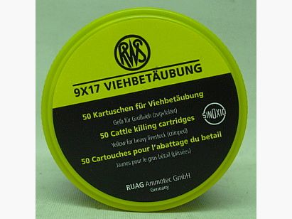 9x17 mm gelb (Kerner/Blitz) - Viehbetäubungspatronen