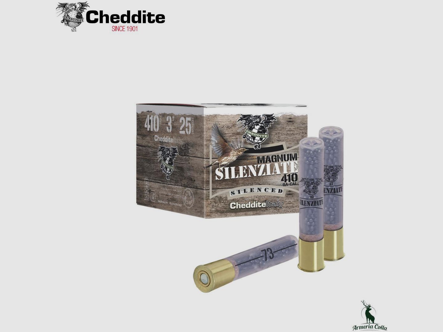 Cheddite Munition Schalldämpfer Magnum 24g. Kal. .410