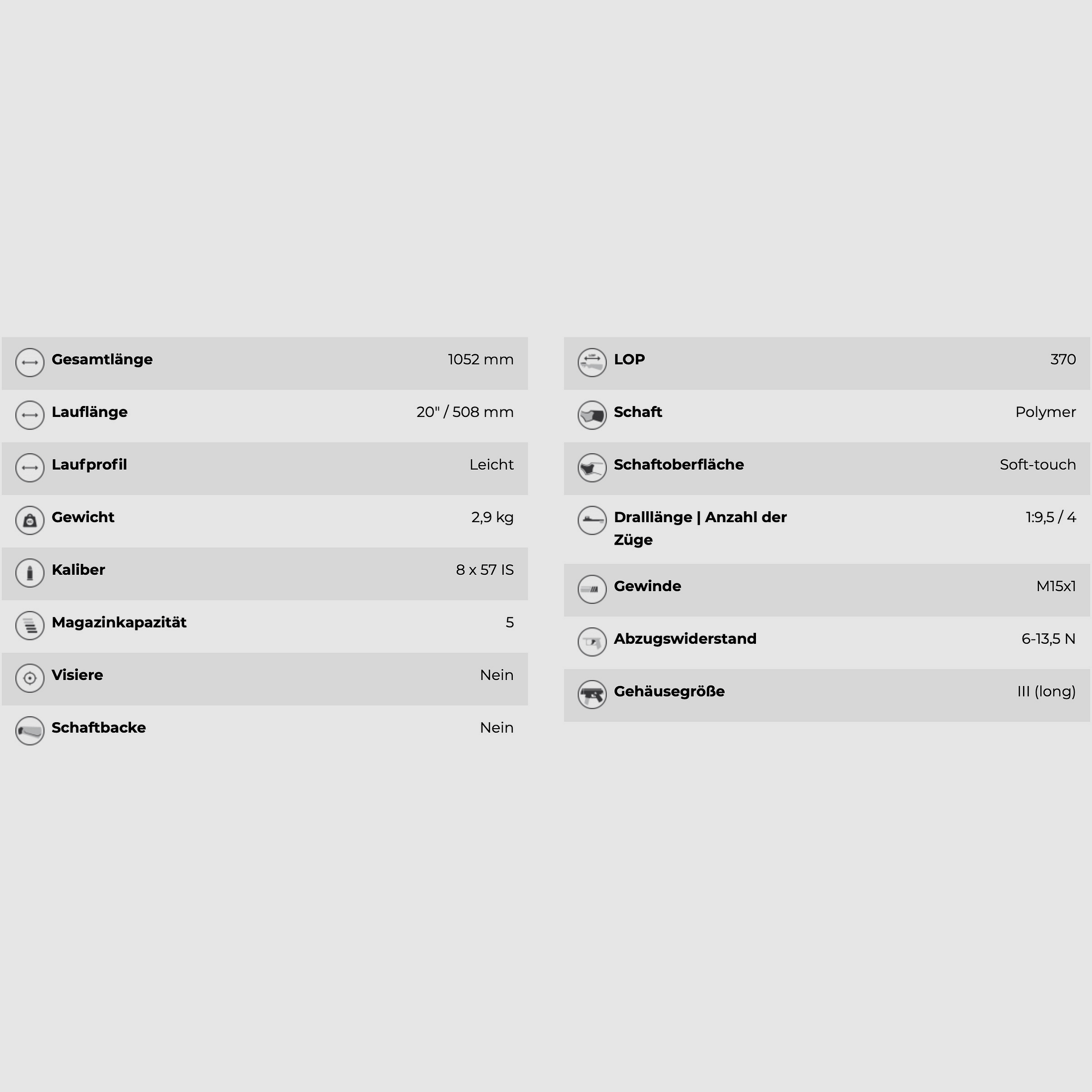 CZ 600 Ergo repeating rifle 8x57 IS adjustable direct trigger Dural hole stock