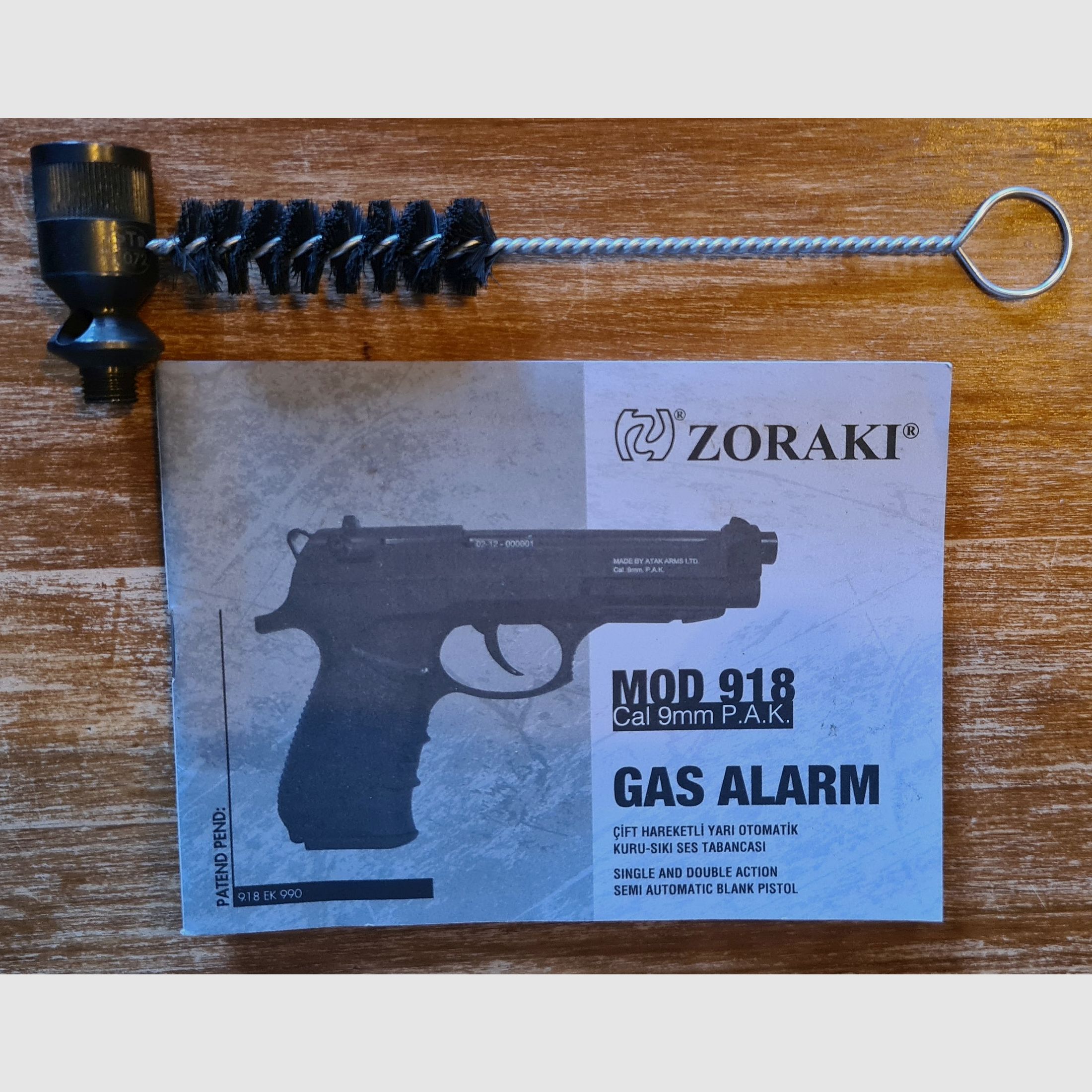 Zoraki 918-P avec accessoires complets