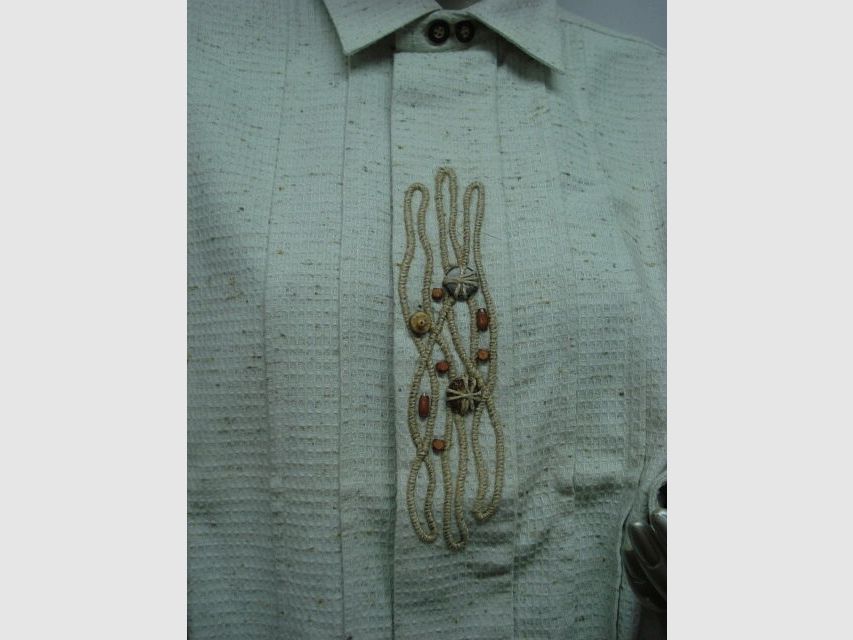 Werthe landhuishemd 1/1-arm maat 40, katoen + viscose