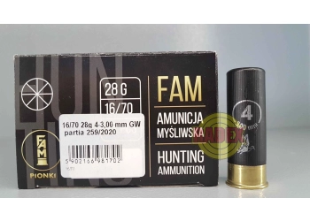 Amunicja śrutowa "4" GW 27g Fam Pionki kal. 16/70
