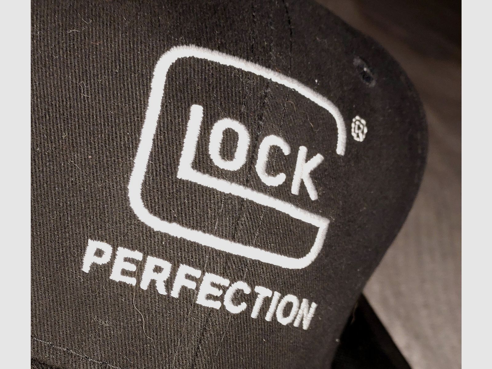 GLOCK Baseball Cap "Perfection" - Black/White - Official Merchandise