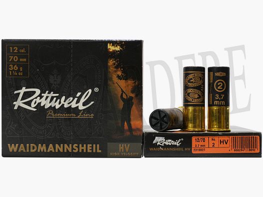 ROTTWEIL GRENAILLE NO. 2/3,7MM PLASTIK (SCHROT PATRONEN)