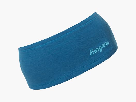 Bergans Merino Tech Opaska na Głowę Ciemna Aqua Lagoon One Size