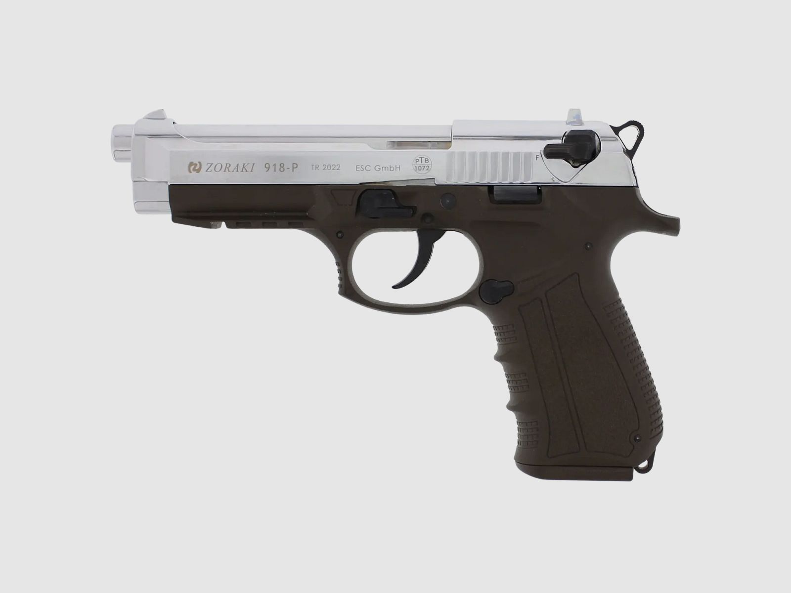 Pistola de fogueo Zoraki 918 9mm ODG cromo