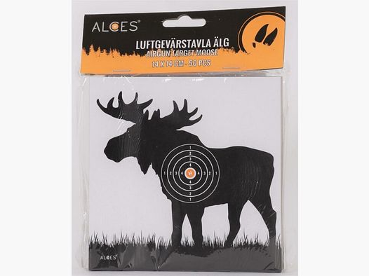Air rifle boards 14x14 cm moose