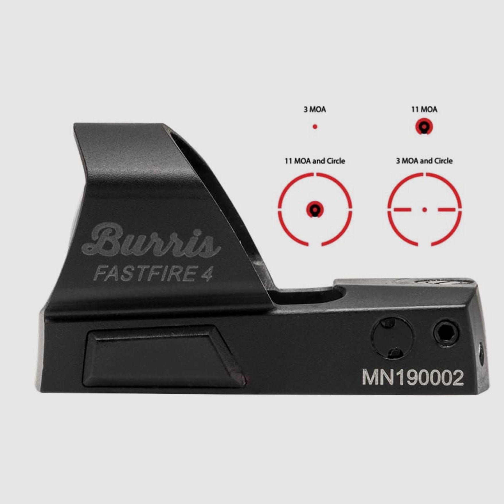 Burris 192500239 FastFire IV Reflexvisiser 4 Absehen Wasserdicht