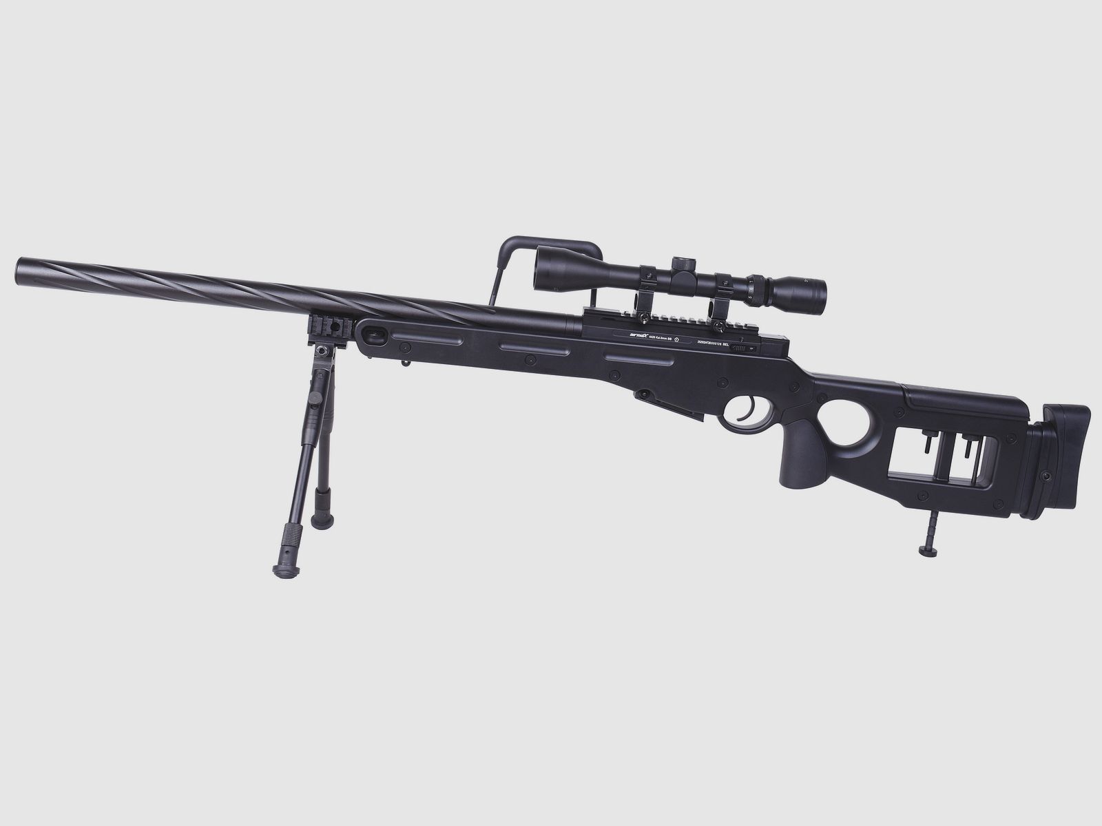 airmaX® 4420 Sniper Black 6mm - Airsoft Spring Pressure