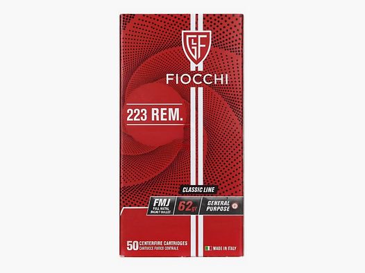 .223 Rem Fiocchi FMJ 62gr