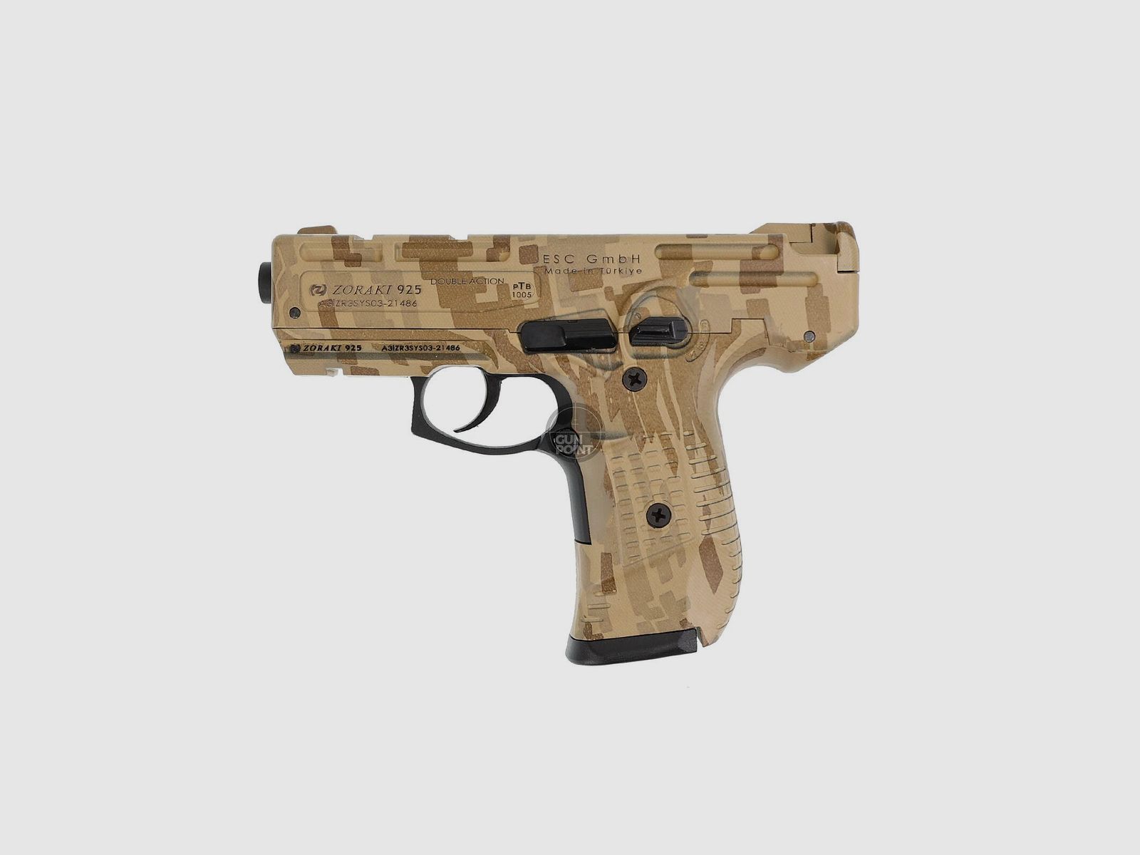 Schreckschuss - Gas Signal Pistole Zoraki 925 - 9 mm P.A.K - camo