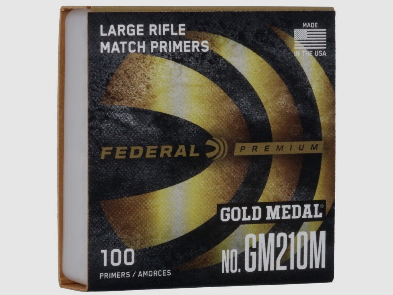Federal GM210M Gold Medal Large Rifle Primer VE100