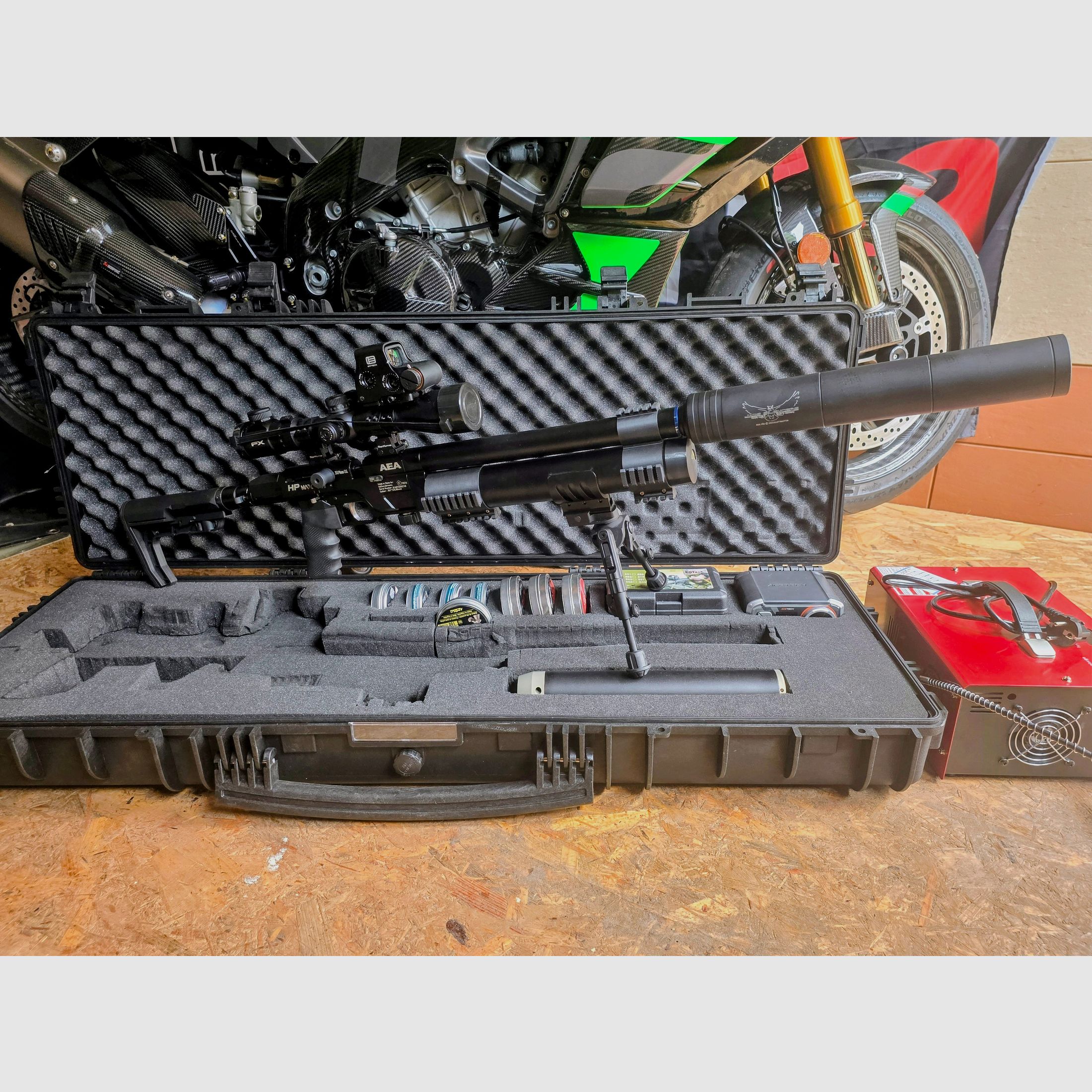 AEA HP Max MK 2 GoGun Komplettset inkl. Kompressor und hochwertigsten Zubehör 