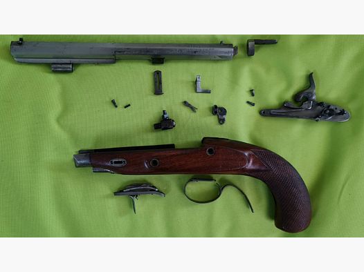 Teilekonvolut Pedersoli Vorderlader Perkussionspistole Kal. 45