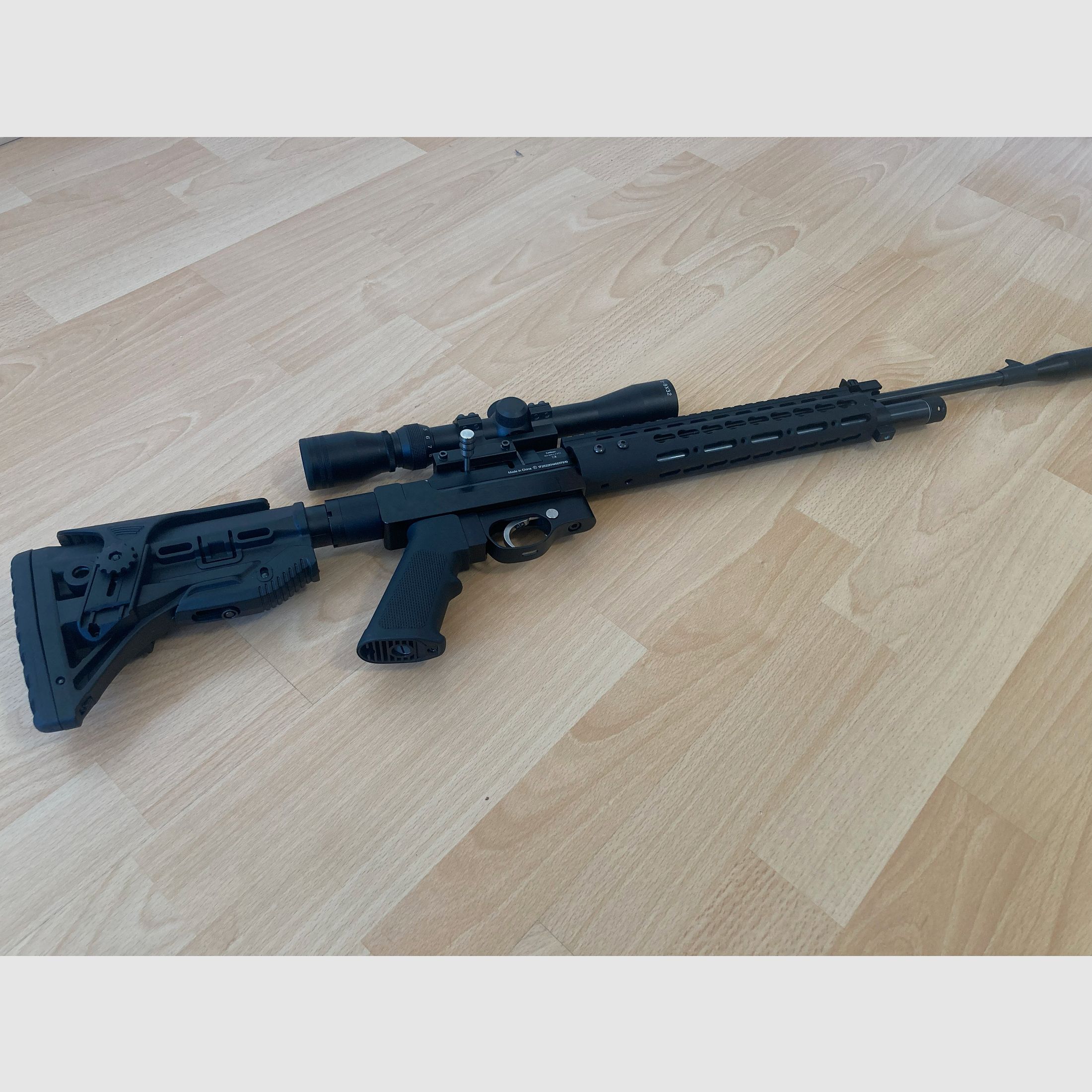 Diana Trailscout Luftgewehr 4,5mm Umbau AR15-Stil 7,5J, inklusive Zielfernrohr und 12J Ventil (nicht eingebaut)